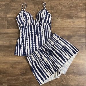 Athleta wave break swim suit set small